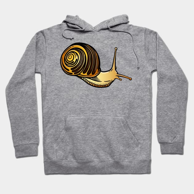 Snail Hoodie by Sticker Steve